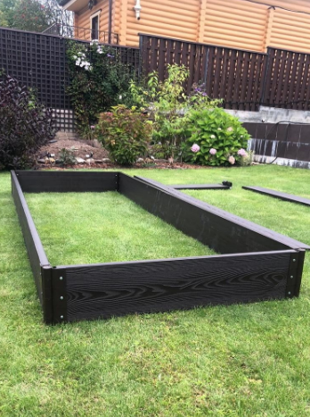 Высокие тёплые грядки из ДПК 300мм