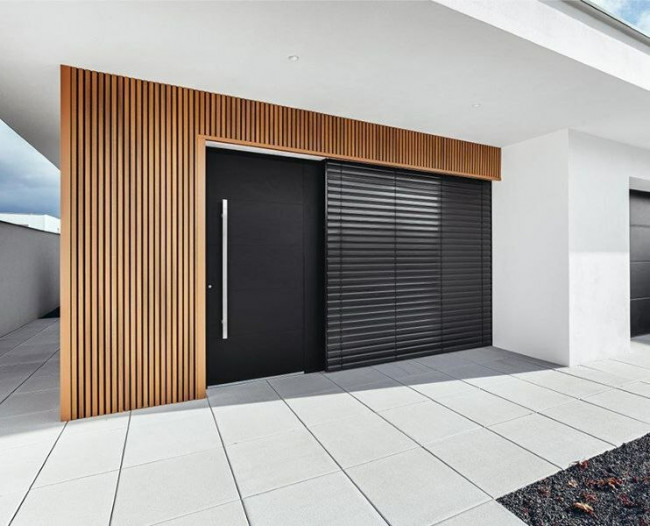 Стеновые реечные панели из ДПК CM Wall Орех