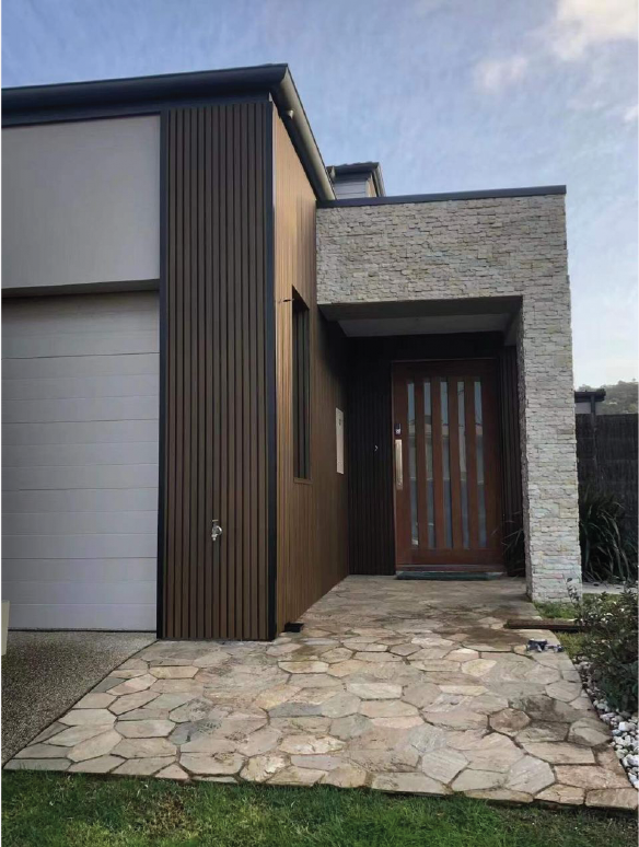 Стеновые реечные панели из ДПК CM Wall Орех